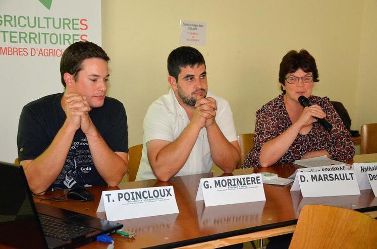 Tristan Poincloux, Gaël Morinière et Dominique Marsault ont choisi l’aviculture.