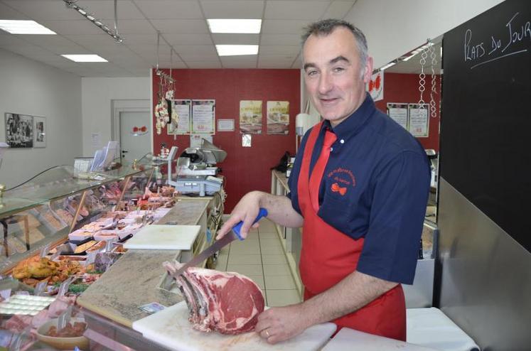 Sébastien Rambaud, boucher à Cholet et président du Syndicat professionnel des artisans bouchers charcutiers traiteurs en Maine-et-Loire.
