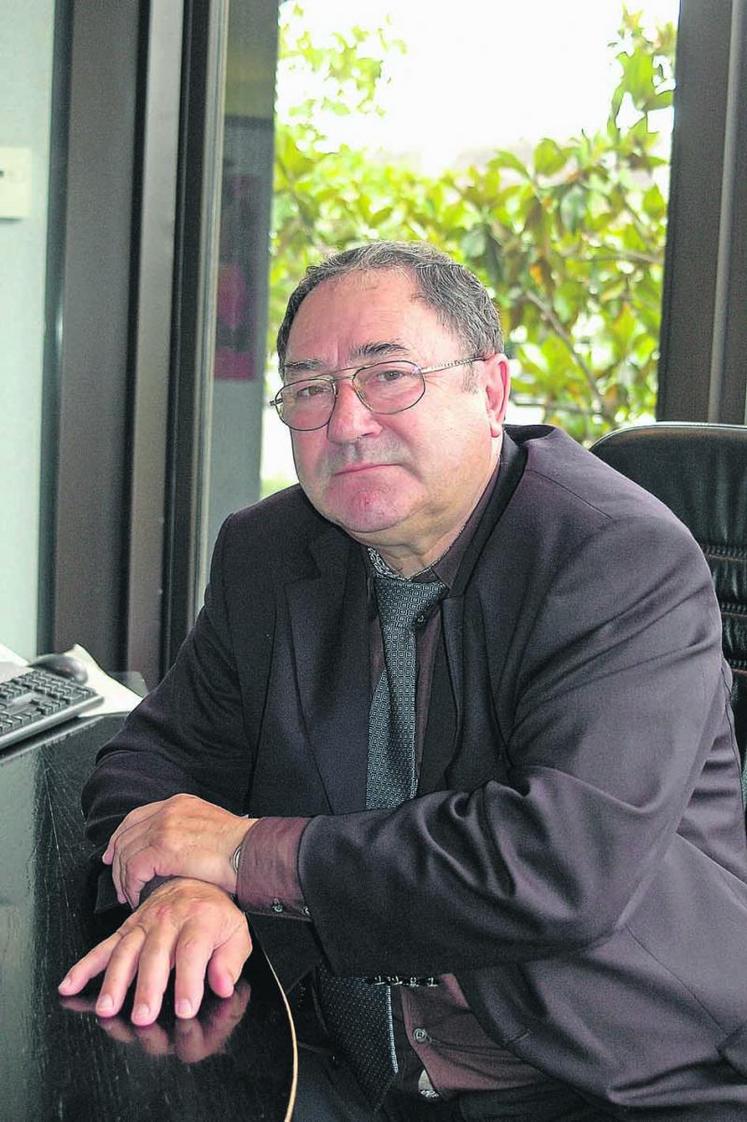 Pierre Aguilas,  viticulteur à Chaudefonds-sur-Layon et président de la Cnaoc.