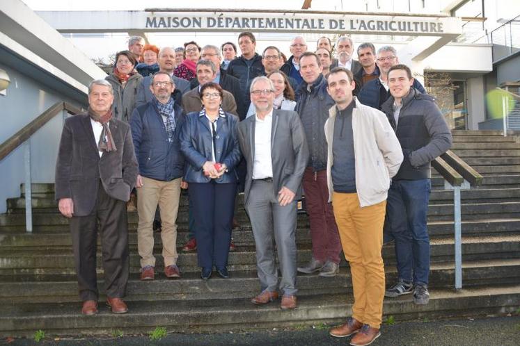 L'équipe des élus Chambre d'agriculture.