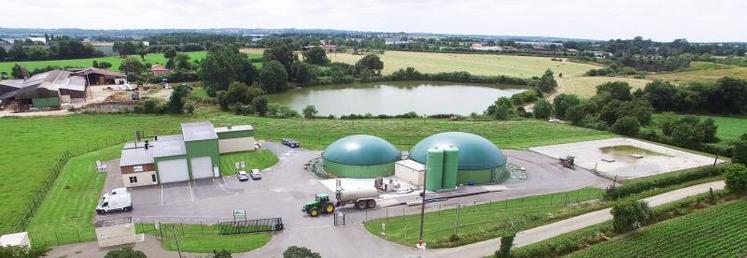 Le site d'AgriBioMethane, en Vendée.