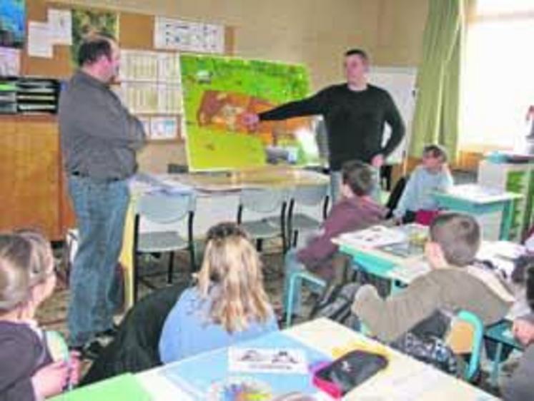 Lundi 29 mars, à l’école Saint-Michel de La Poitevinière.