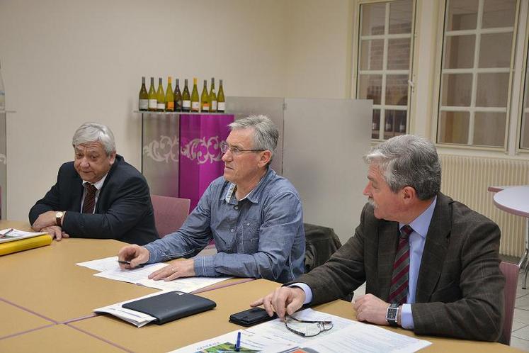 Jean-Michel Mignot, directeur général de la CAPL ; Michel Legeay, président ; Patrick Brémaud, directeur général adjoint.