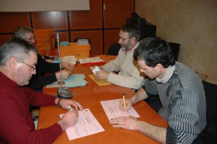 Salariés de la Chambre d’agriculture et représentants des différents syndicats ont procédé au dépouillement, lundi et mardi derniers à la Préfecture. 