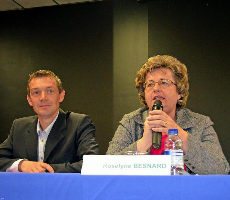 Emmanuel Lachaize, à côté de Roselyne Besnard, présidente de la MSA 49.