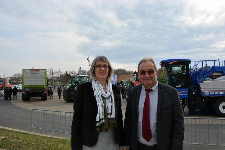 Marie-Christine Lemaitre, présidente d'EDT Pays-de-la-Loire et Philippe Horeau, président d'EDT Maine-et-Loire. 
264 entreprises adhèrent au syndicat régional.