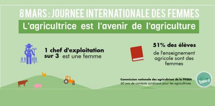 Aujourd'hui 8 mars est la journée internationale du droit des femmes. L'occasion de rappeler le rôle des agricultrices dans le dynamisme du milieu rural.