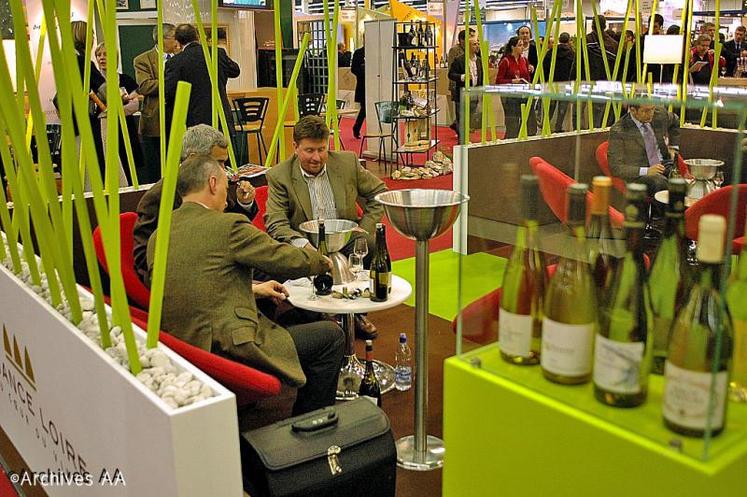 Au Salon des vins 2010.