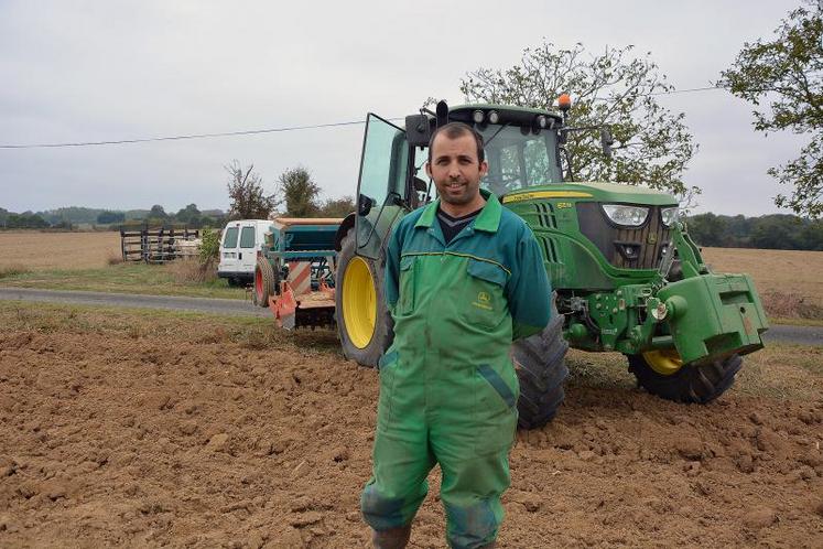 Anthony Gallard est agriculteur au sein de l’EARL de la Bonnière sur la commune de Bourgneuf-en-Mauges.