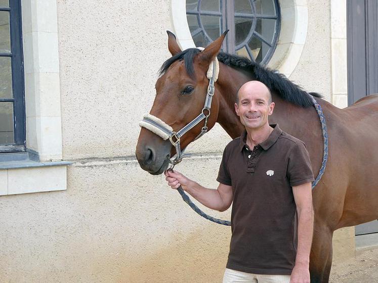 Jean-Marie Baradeau, chargé de projet IFCE au Haras national de l'île Briand.