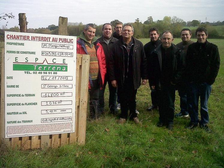 Le futur méthaniseur, projet porté par des agriculteurs de Saint-Georges-sur-Loire, devrait produire de l’énergie au premier trimestre 2015.