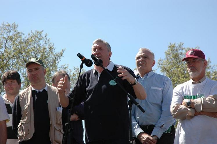 Jean-Michel Lemétayer, président de la FNSEA, lors de la manifestation 
à Paris du 27 avril dernier.