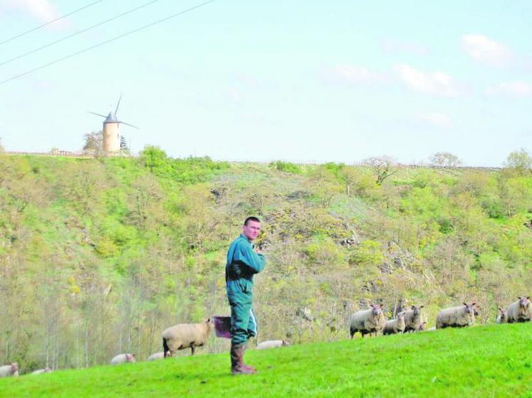 Marc Humeau, associé du Gaec du Genêt, a accueilli les visiteurs des journées découvertes de la production ovine. 