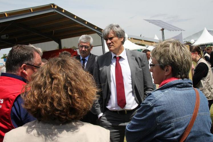 Le ministre de l'Agriculture, Stéphane Le Foll, a parcouru les différents ateliers proposés par Les Terrenales