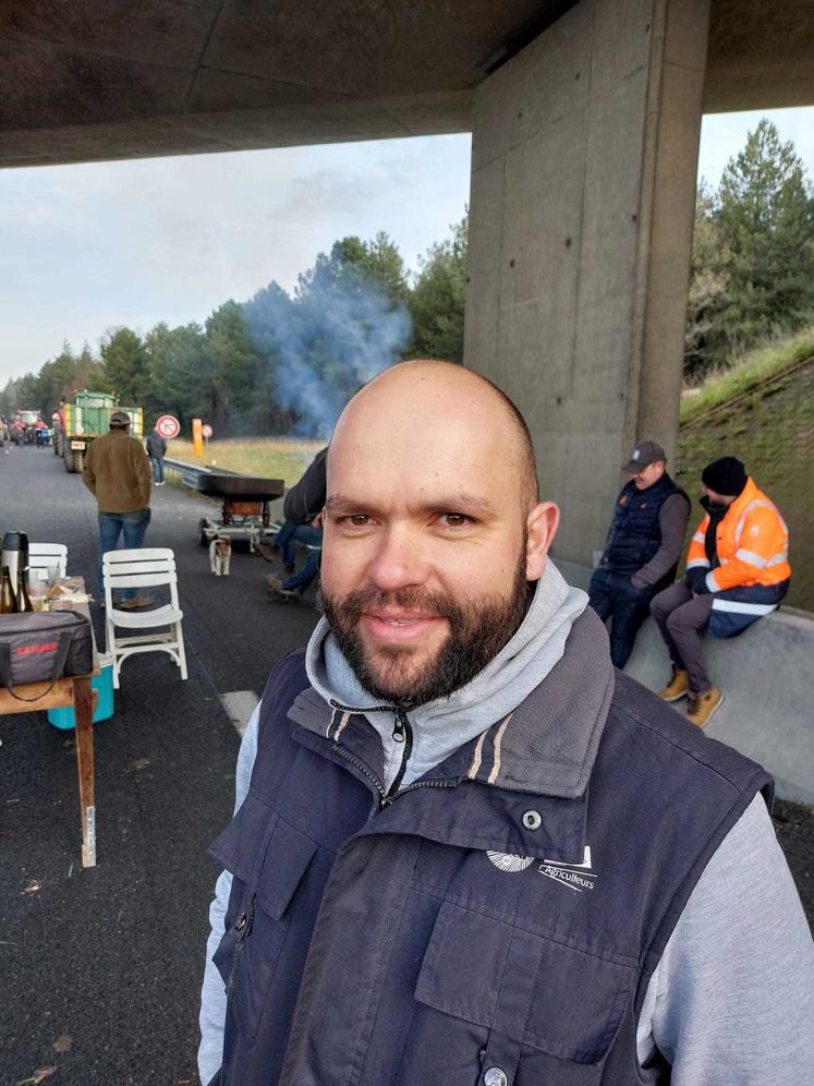 Anthony Barillé, membre du bureau de la FDSEA