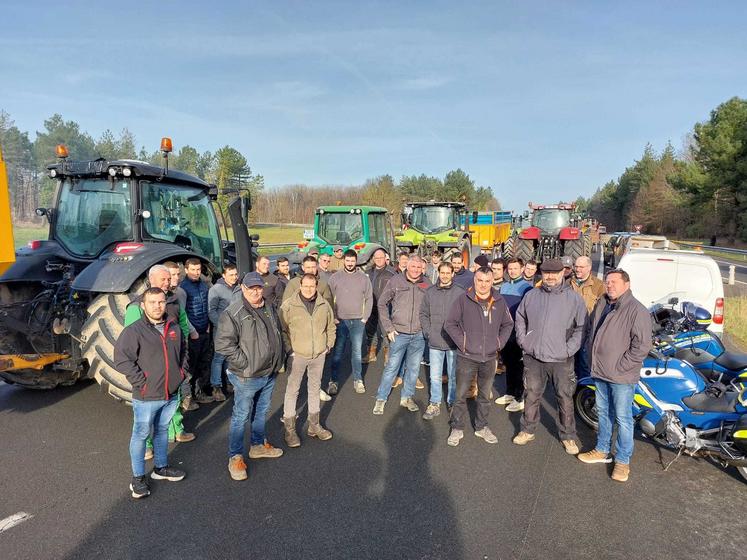 Manifestation des EDT49 sur l'A11