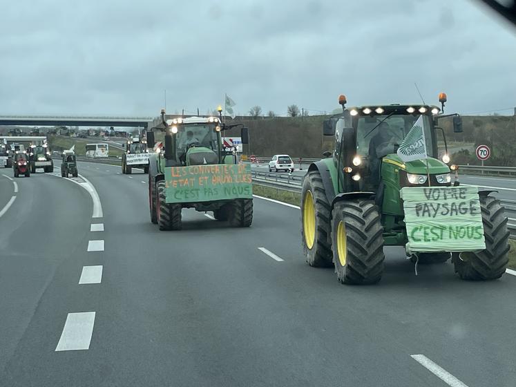 Départ de l'échangeur de la Plesse.