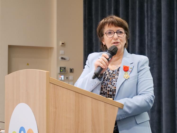 Christiane Lambert, jeudi 14 mars, à Angers.