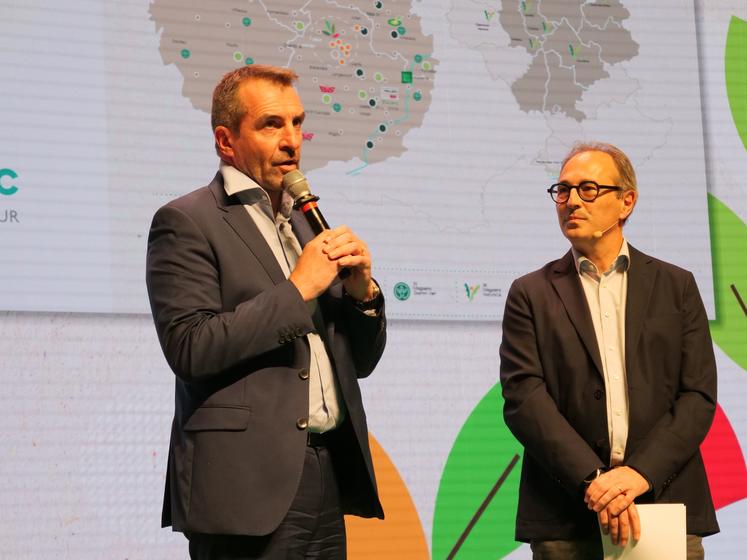 Christophe Richardot, directeur de l'Alliance BFC, avec Christophe Couroussé.