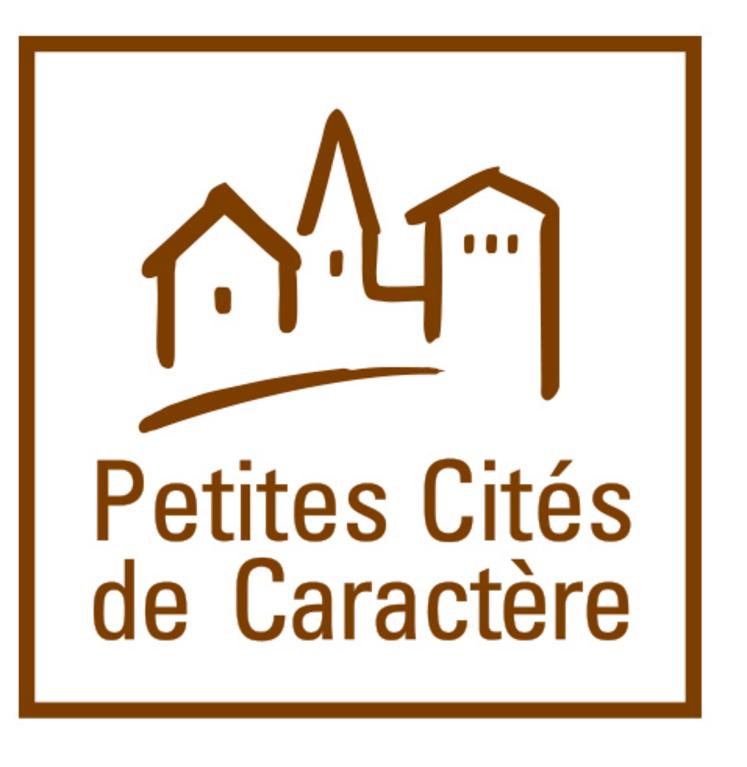 Les communes Petites cités de caractère sont reconnaissables à ce logo.