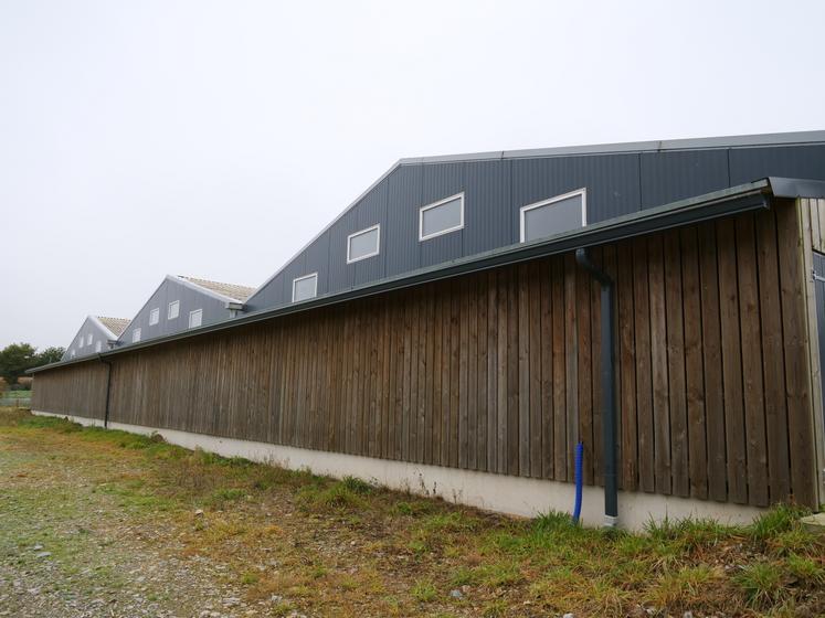 Le bardage en bois n'est pas seulement esthétique : il participe à la ventilation des salles.