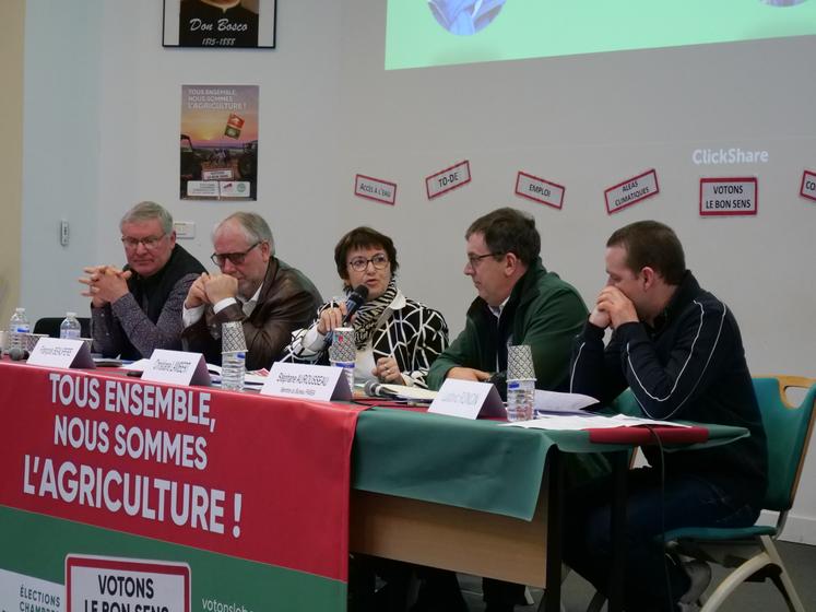 Membre du bureau de la FNSEA, Stéphane Aurousseau participait à la table ronde animée par Christiane Lambert, sur le thème des enjeux des élections.