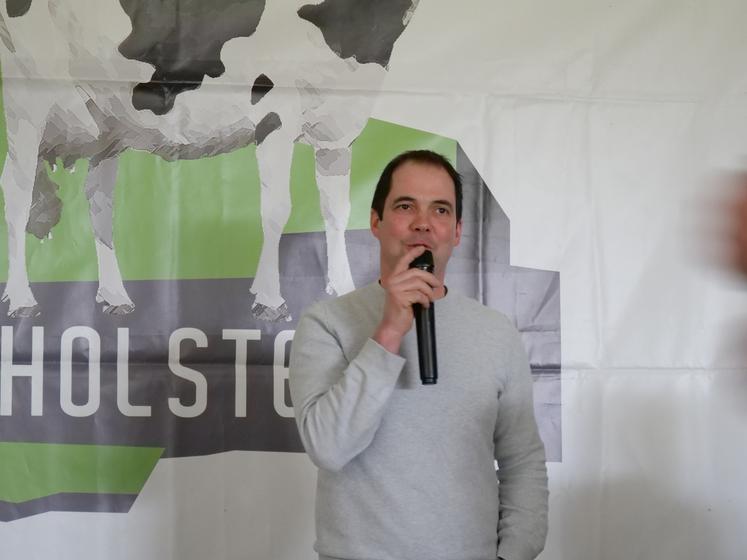 Florian Vigneron, président du syndicat Prim'holstein 49.