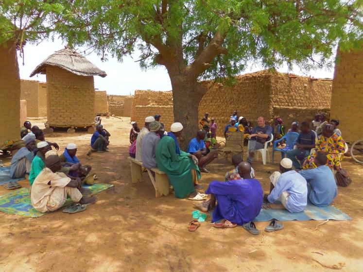 Bertrand Métayer partait plusieurs fois par an en mission, comme ici au Burkina Faso.