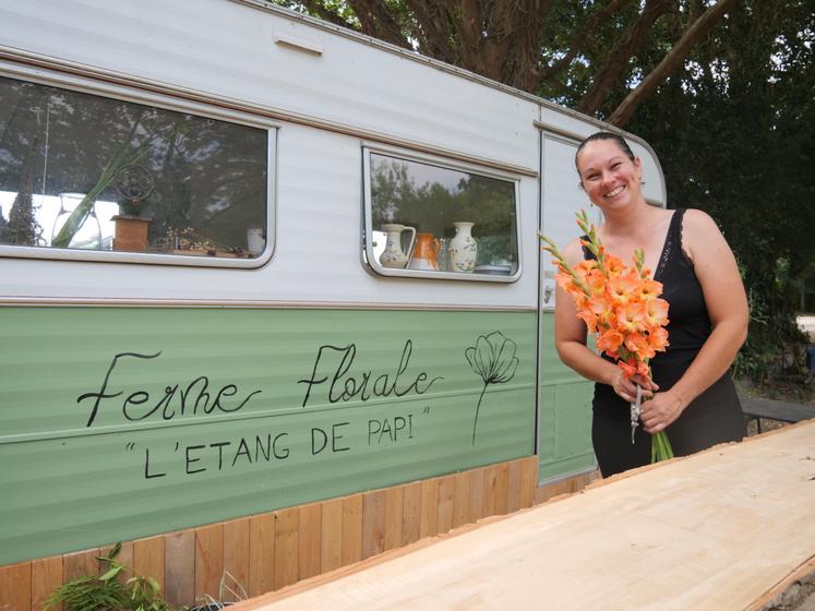 Charlène Foucher a choisi la floriculture après douze ans dans la restauration.