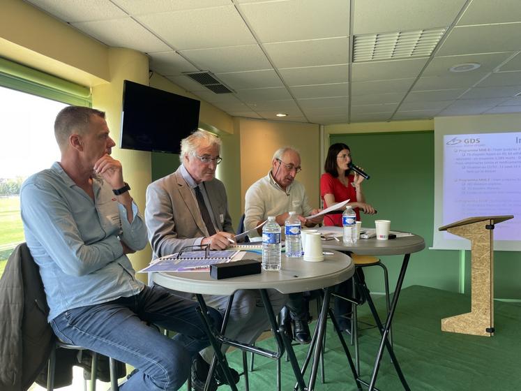 Patrice Ménard, Éric David, Jean-Claude Coste et Delphine Aubriot.