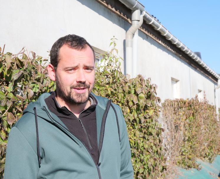 Florent Piron s'est installé en 2024, après avoir exercé le métier de technicien d'élevage.