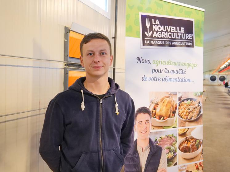 Adhérent du groupement de producteurs Valiance, Nicolas Ramond s'est installé en avril 2022.