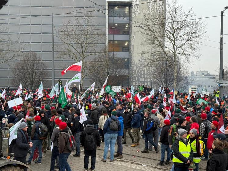 Mobilisation de FNSEA-JA de Strasbourg contre le MERCOSUR