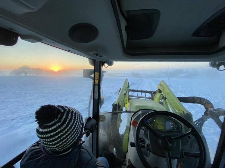 Alexandre Ménard a profité de moment en famille à La Pouëze.