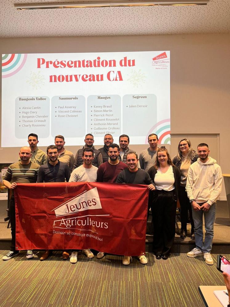 Les Jeunes Agriculteurs ont présenté leur nouveau Conseil d'administration.