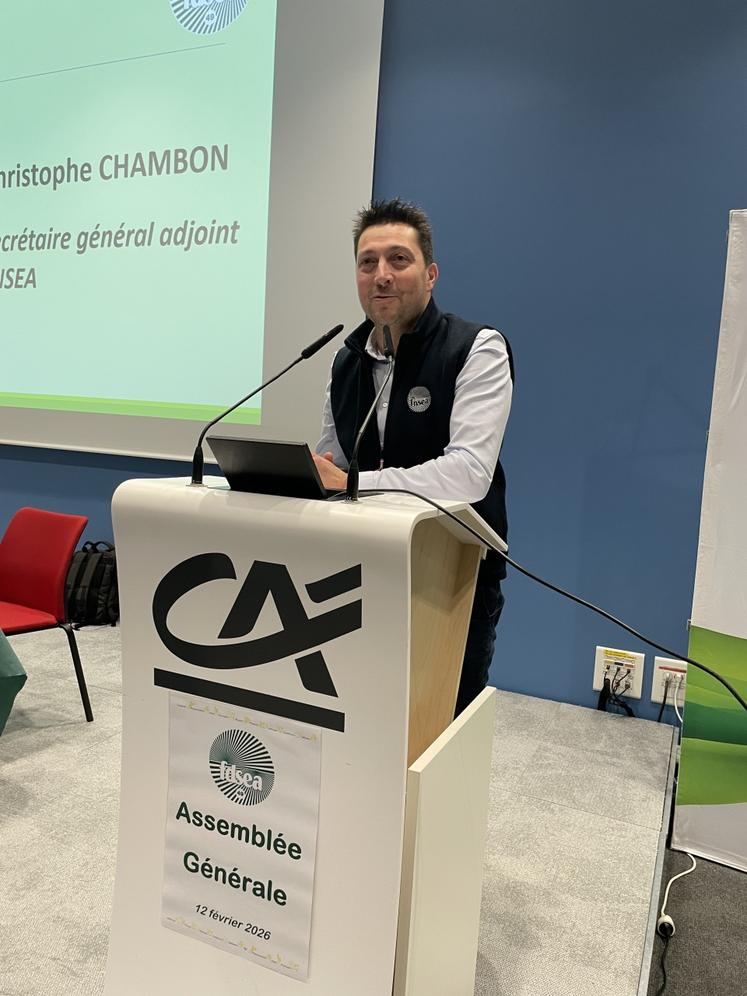 Christophe Chambon, secrétaire général adjoint de la FNSEA.