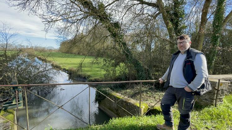 Ici, le Canal 500 n'a pas encore été restauré. Des arbres tombent dans l'eau et les berges abruptes accentuent l'érosion.