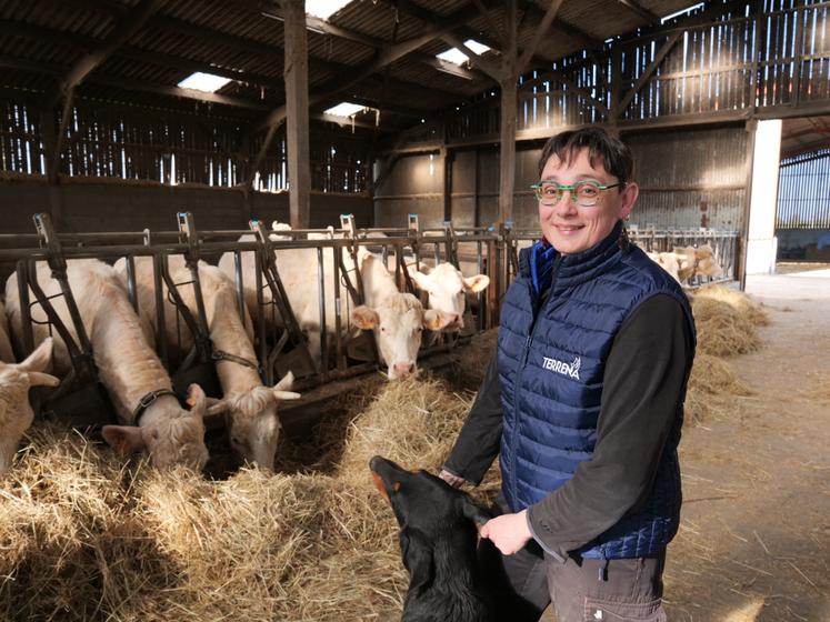 Julie Frappreau s'est d'abord installée à mi-temps avant d'être agricultrice à plein temps en 2018.