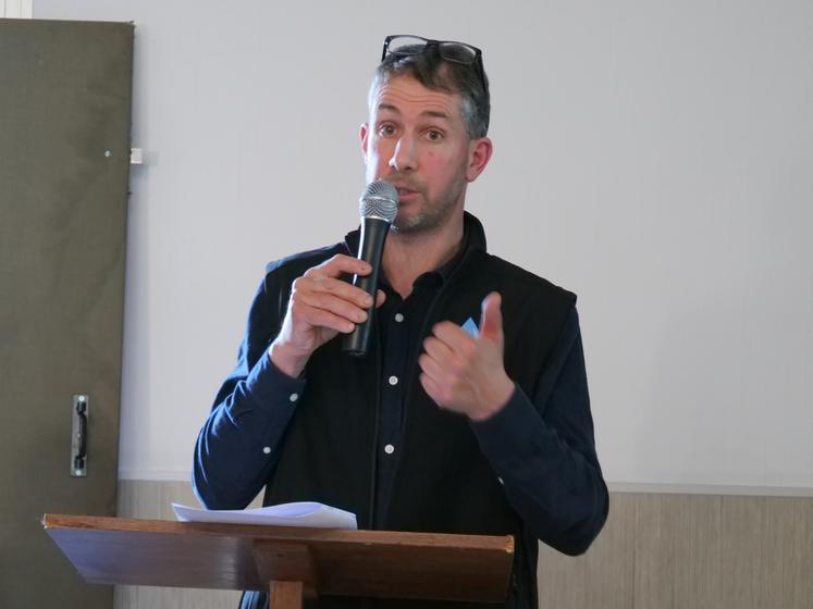 Antony Blourdier, président de l'association des irrigants, est déterminé à se battre, notamment sur le dossier Hmuc.