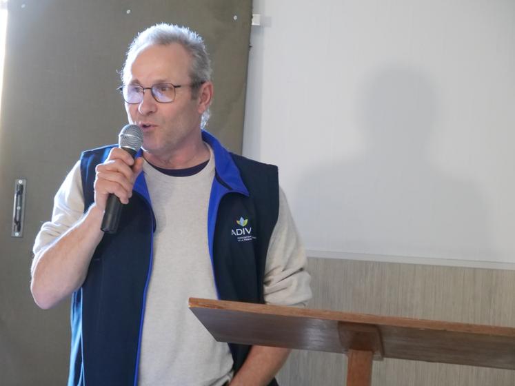 Laurent Sourisseau, président de l'Association des Irrigants de la Vienne, est venu soutenir ses homologues de l'Authion.