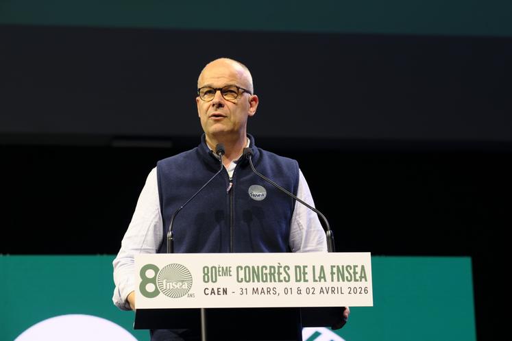 Congrès de la FNSEA à Caen le 1 avril 2026. Discours d'Arnaud Rousseau, président de la FNSEA