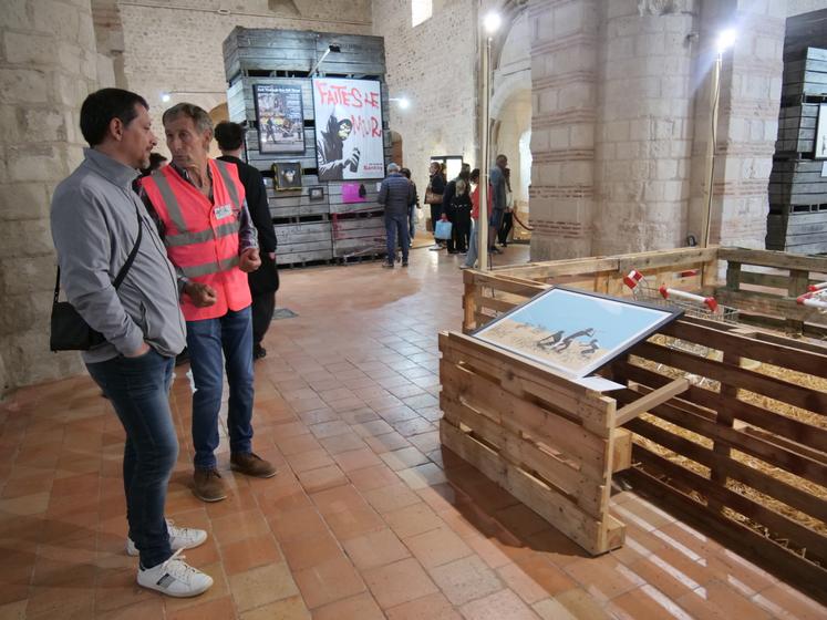 Jean-François Cognée a fait de la médiation sur l'œuvre "Trolley Hunter".
