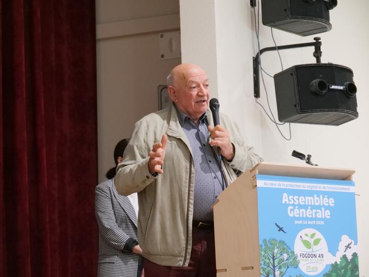 Joseph Bossé, premier président de la FDGDON49.