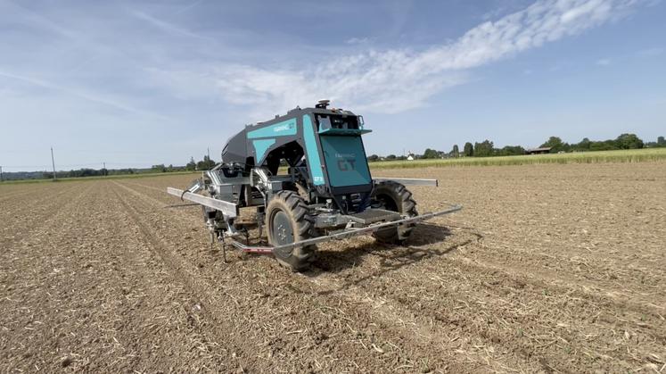Le robot avance à un rythme de 1,5 km/heure.