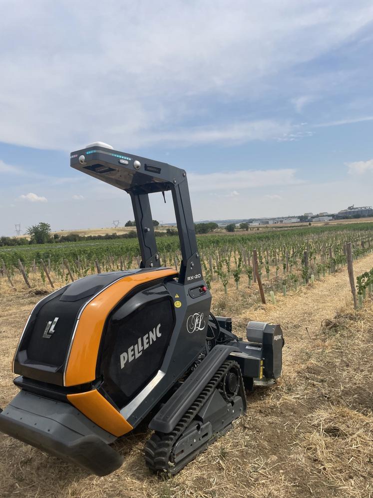 Le robot RX20  Pellenc peut travailler jusqu'à 24 heures en autonomie. Cette machine hybride coûte 160 000€.