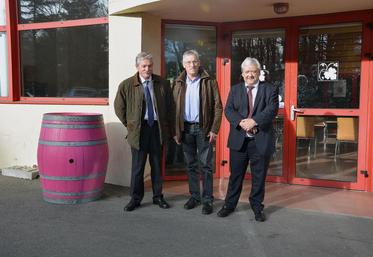 Patrick Bremaud, directeur général adjoint, Michel Legeay, président et Jean-Michel Mignot, directeur général.