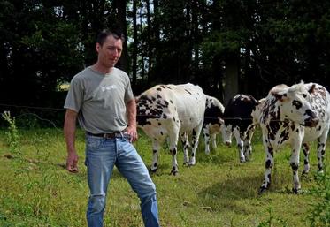 Pour Mickaël Repussard, éleveur laitier : “La luzerne participe au bon fonctionnement de l’animal”.