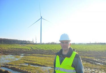 Sébastien Cesbron, chef de projet du parc éolien citoyen de l’Hyrôme.
