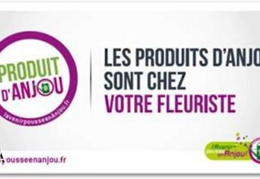 L’estampille 
“Produit d’Anjou”, 
déclinaison du logo du Conseil 
général “l’Avenir pousse en Anjou”, sera visible chez les fleuristes 
partenaires.