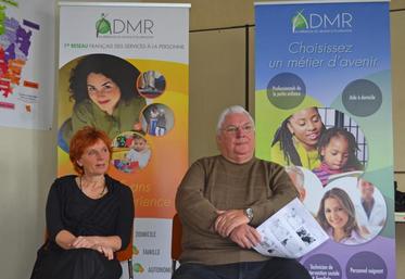 Valérie Hammentien, responsable formation et Michel Robert, vice-président de l'association ADMR Maine-et-Loire.